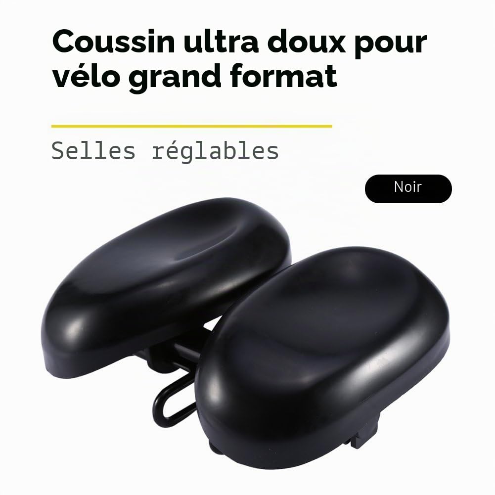 Nikou Selle de vélo 1 Pc Absorption des Chocs Coussin de siège Ergonomique Extra Large Large Mountain Decompression Cover Cushion