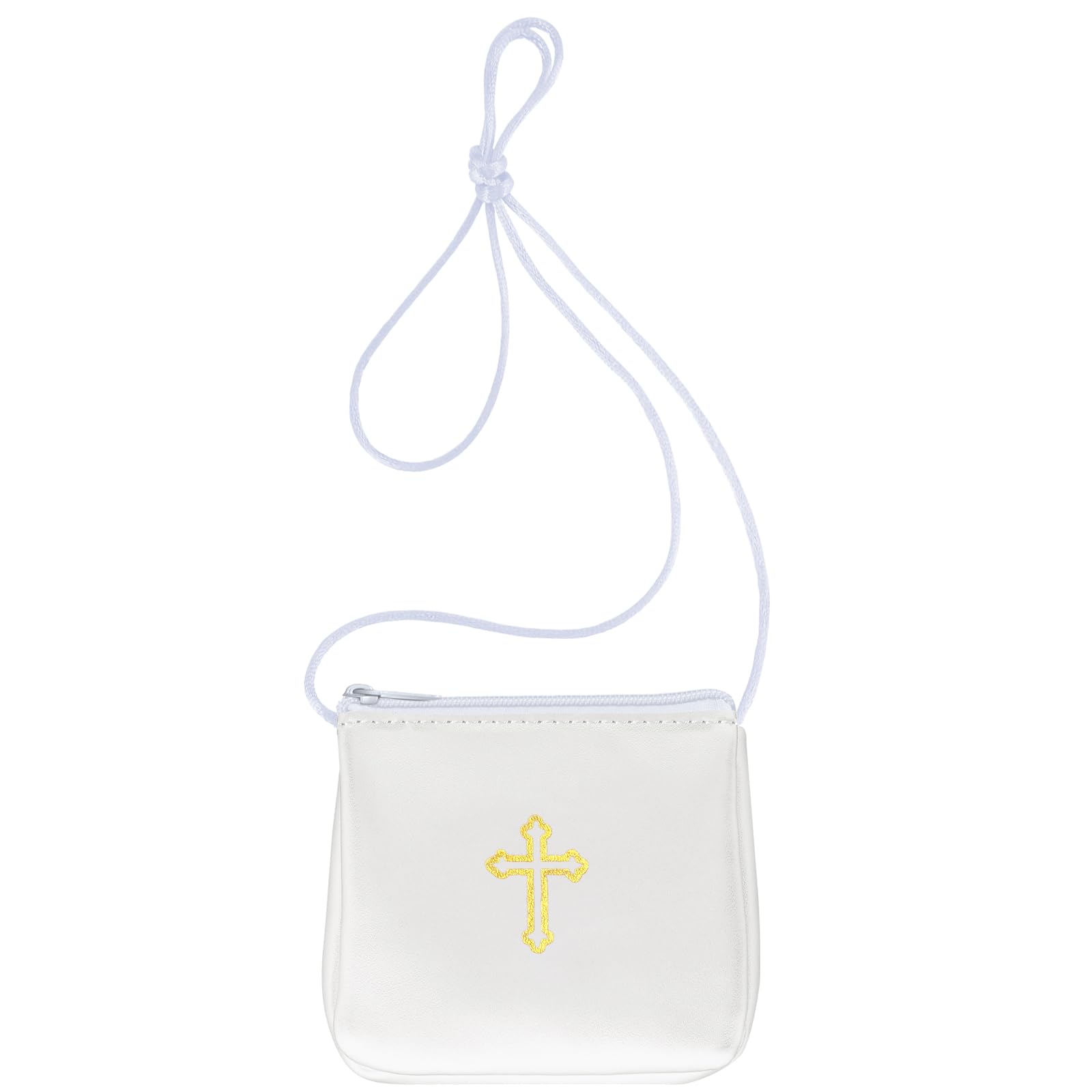 Leather Communion Burse for Pyx, Catholic Pyx Case with Strap for Communion Host Priests Deacons Gifts