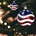 LUOEM Hanging Ball Christmas Ball Ornaments Christmas OrnaJuly of 4th Ball Hanging Independence Day Party Decor Christmas Ornaments Patriotic Ball Ornaments Holiday Wedding Tree Decorations,Pack of 12