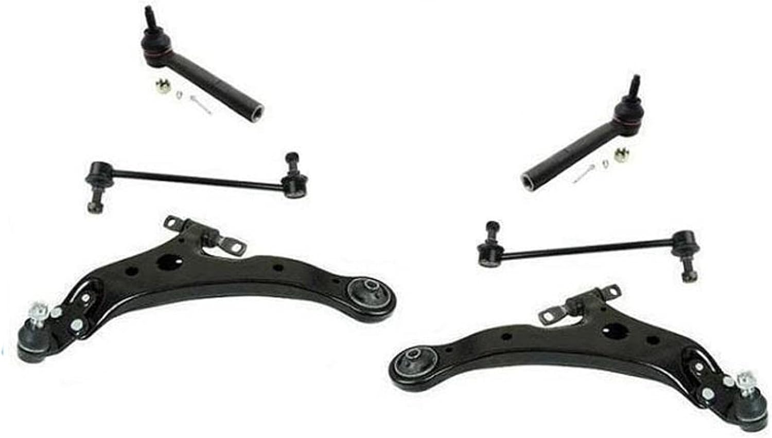 Lower Control Arms Tie Rods Links Replacement Part For Lexus RX330 0406 w Coil
