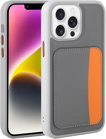 Zore Apple ile uyumlu iPhone 16 Pro Max Kılıf Kartlıklı Zore X-Kart Silikon Kapak Koyu Gri