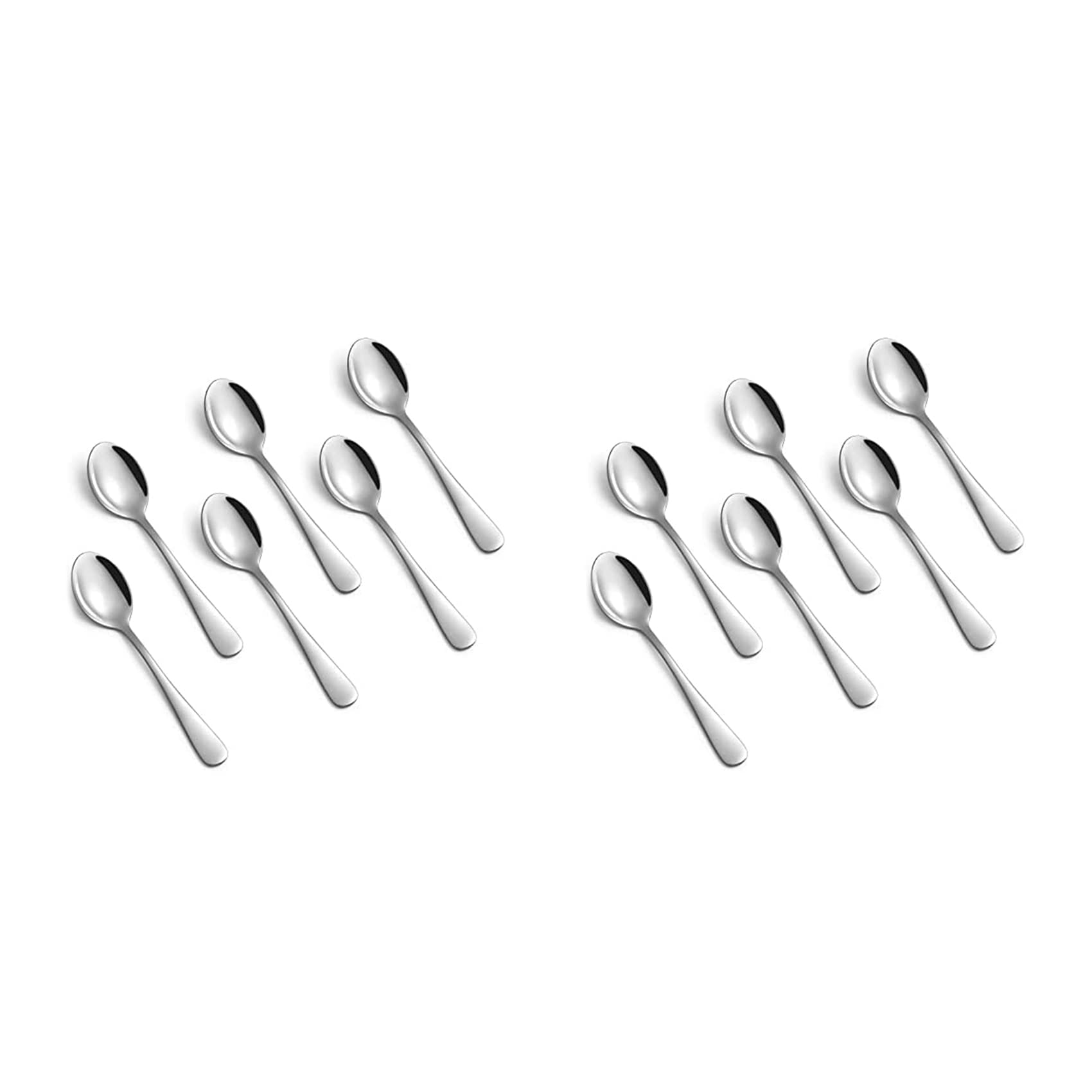 Hndhbfgrt 12 Pieces of Espresso Spoon, 4.7 Inch Stainless Steel Mini Coffee Spoon Dessert Spoon