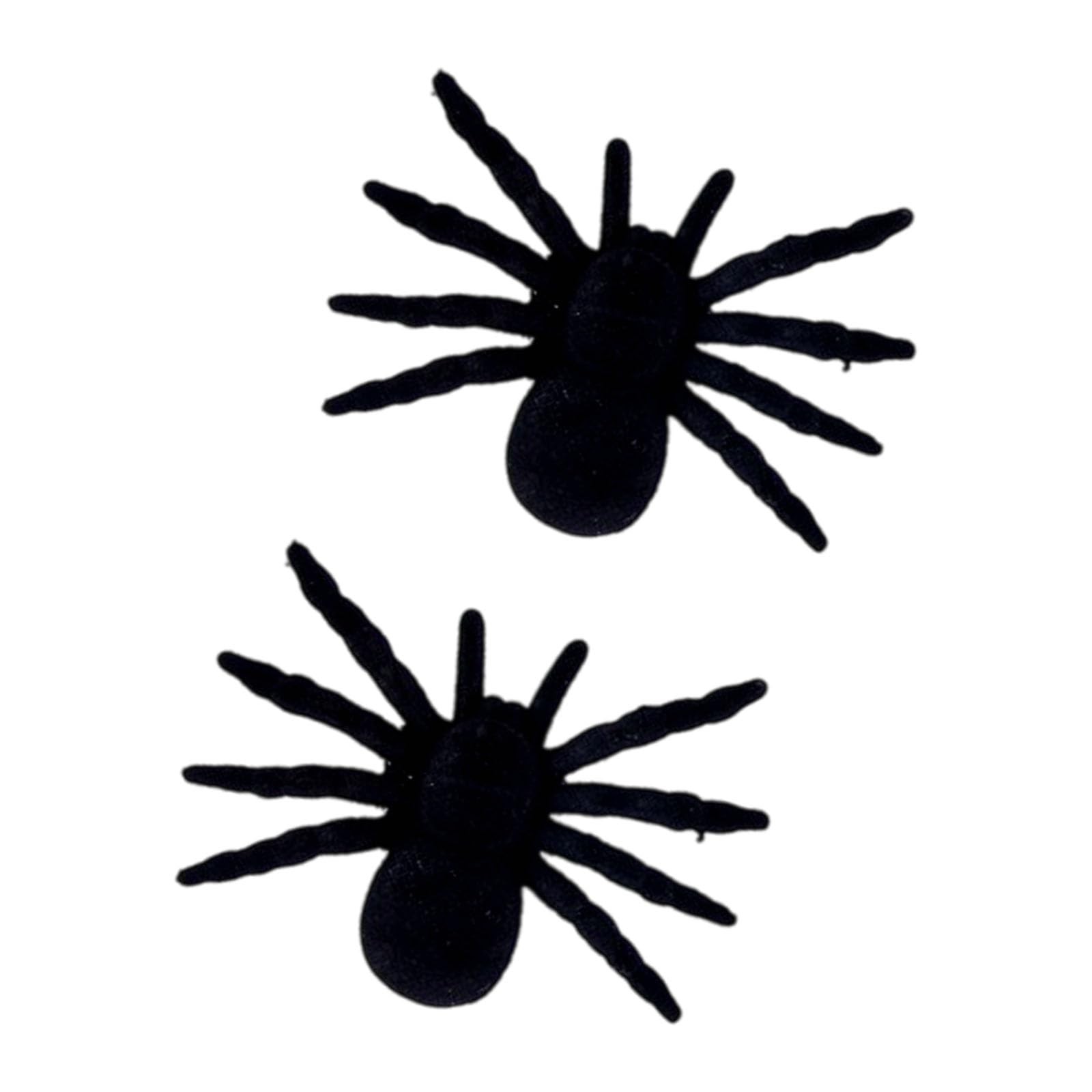 Zxfdsfdbnm Flocking Halloween Spiders Set of 2/1 Eerie Crawly Decor Realistic Spiders Decorations for Party Supplies Horror Party Accessories