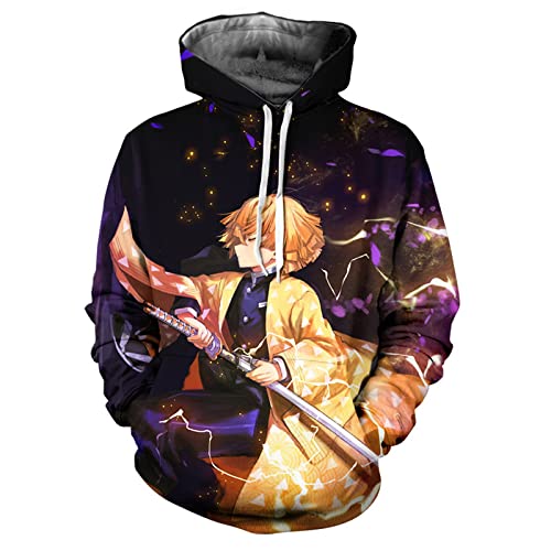 MONJI Moletom com capuz para meninos anime infantil feminino masculino, Multicolorido1, PP