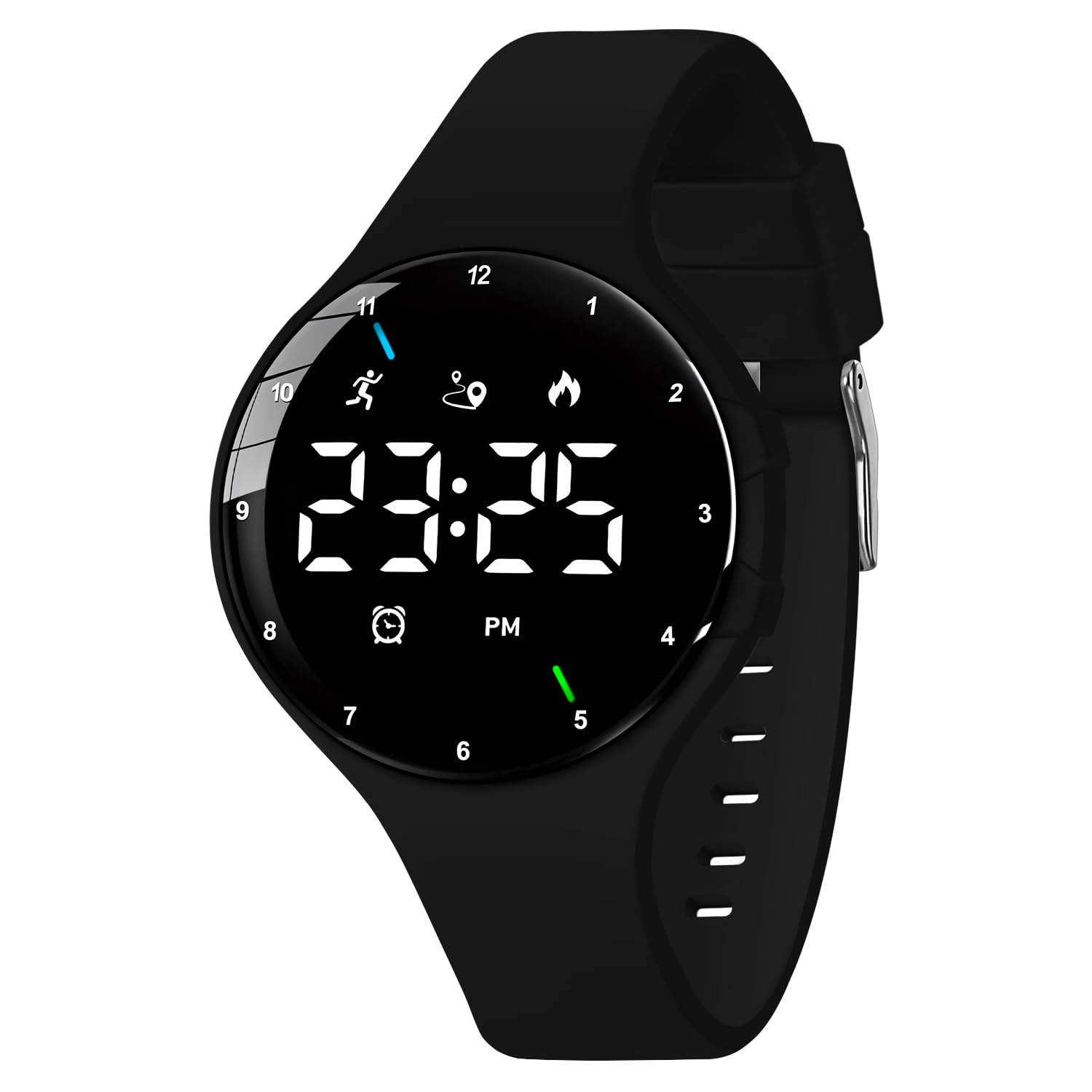 L LAVAREDOMens Watches, Digital Sports Watch with Timer, Dual Vibrating Alarms, Men Women Wrist Watch with LED Display, Fitness Tracker Pedometer Watch for Walking Running, Gift Ideal