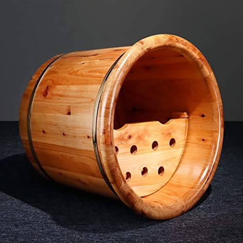 Balde de madera para baño de pies 35 cm alto miniatura 4
