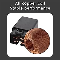 Vista 3 de 2 relés de automóvil, 4 pines 40/30 amperios, 12 V CC, impermeable, control de aire acondicionado, ventilador de radiador de A/C para automóvil