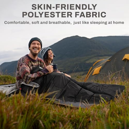 Image of amping Sleeping Bag Adult EnvelopeA‚Mummy Outdoor Lightweight Portable Waterproof Perfect Traveling,Hiking Activities