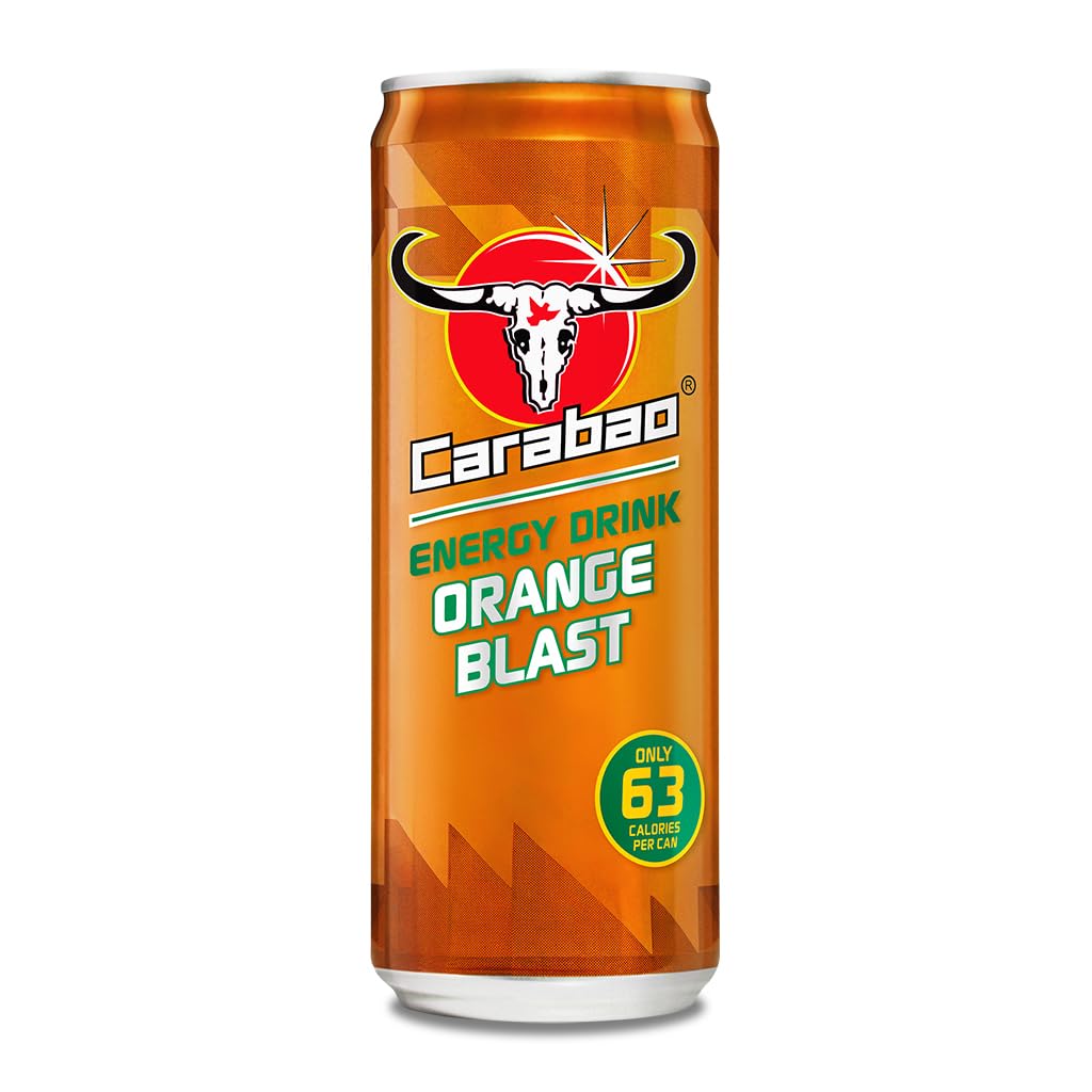 Carabao Energy Drink Mandarin Orange, 330ml