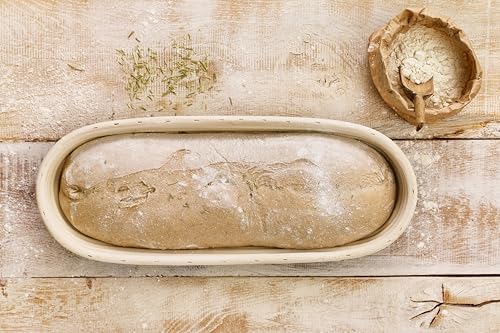 Birkmann, Laib & Seele, Gärkörbchen länglich 42 cm, Brotkorb für Teige und Brote, bis 2000 g, aus Peddigrohr, 208995 – Ansicht 4