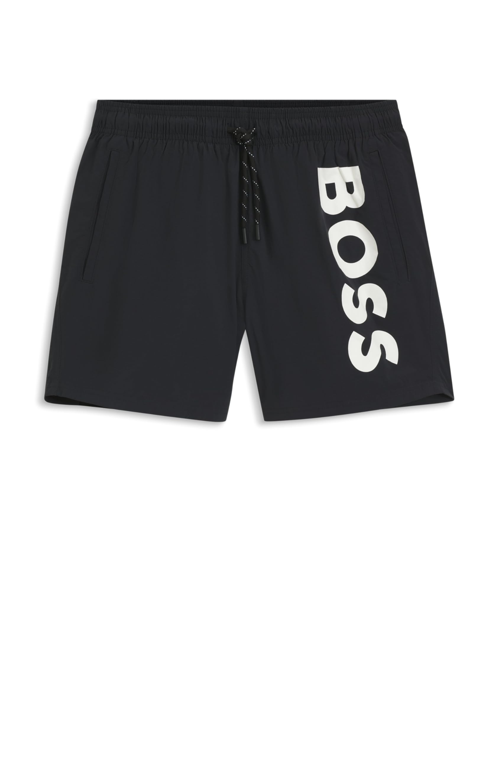 Boss Men's Octopus Swim Shorts with Bold Branding - Black 007 - Size 2XL