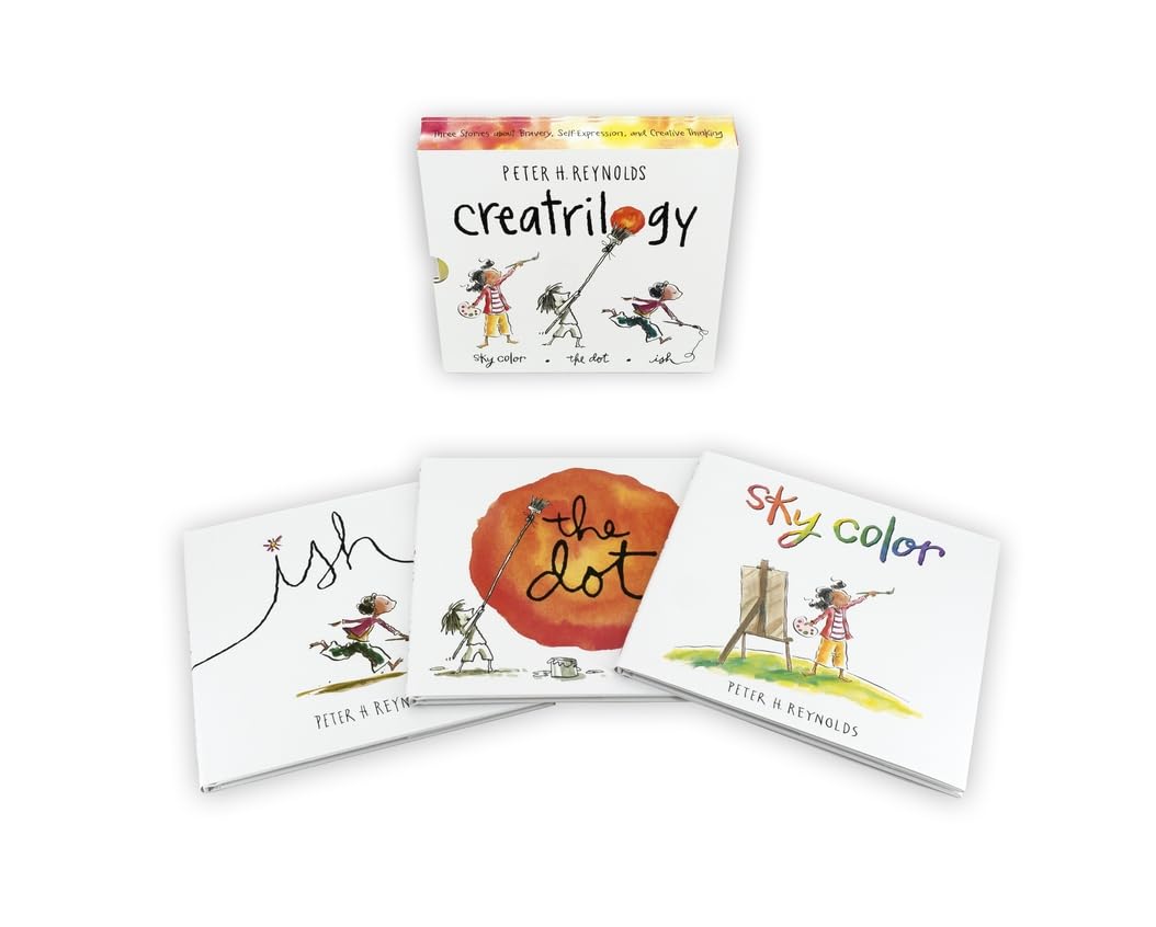 Peter Reynolds Creatrilogy Box Set (Dot, Ish, Sky Color): (Three Beloved Picture Books Celebrating Creativity, Confidence, and Imagination for Ages 5-9)