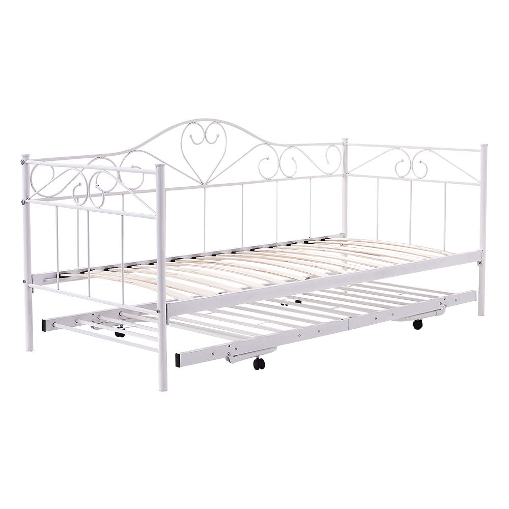 Buy Panana Single Day Bed Metal Guest Bed Frame Sofa Bed with Pull Out