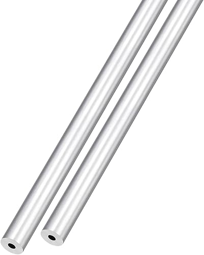 Miniatura 8 de METALLIXITY Tubo de aluminio 6063 (0.236 in de diámetro exterior x 0.118 in de diámetro interior x 11.811 in de largo), 2 piezas, tubo redondo
