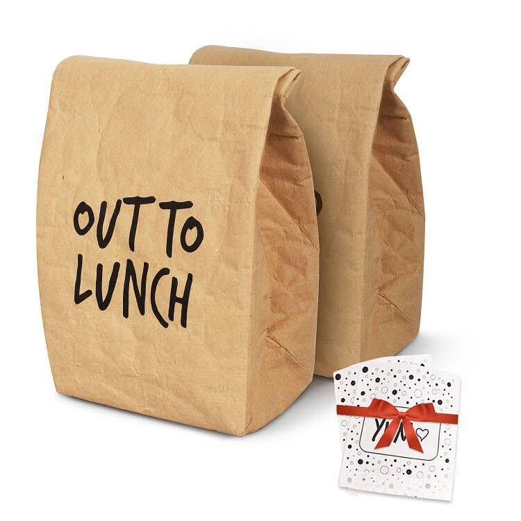 Farest 16oz Reusable Lunch Bag,Insulated Lunch Box for Women&Men,Paper Bag Large Sandwich Tote for...