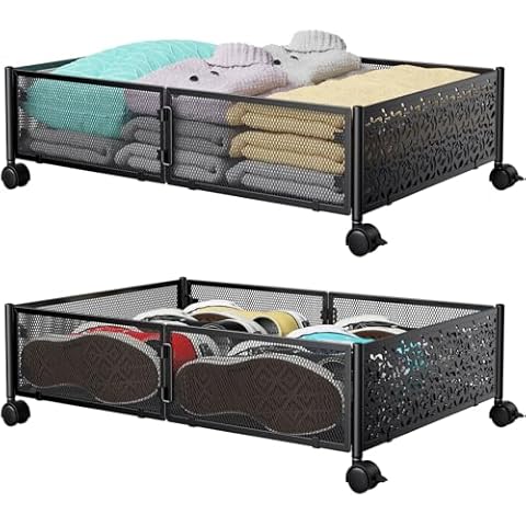 PHINOX Metal Underbed Storage Containers Cover