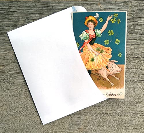 Image of PIXILUV CIRCUS CHRISTMAS (Pack of 12) Notecards Small Greeting Cards # Vintage Clowns and Circus Wishing a Merry Christmas ~ Vintage Christmas Postcards Reprint