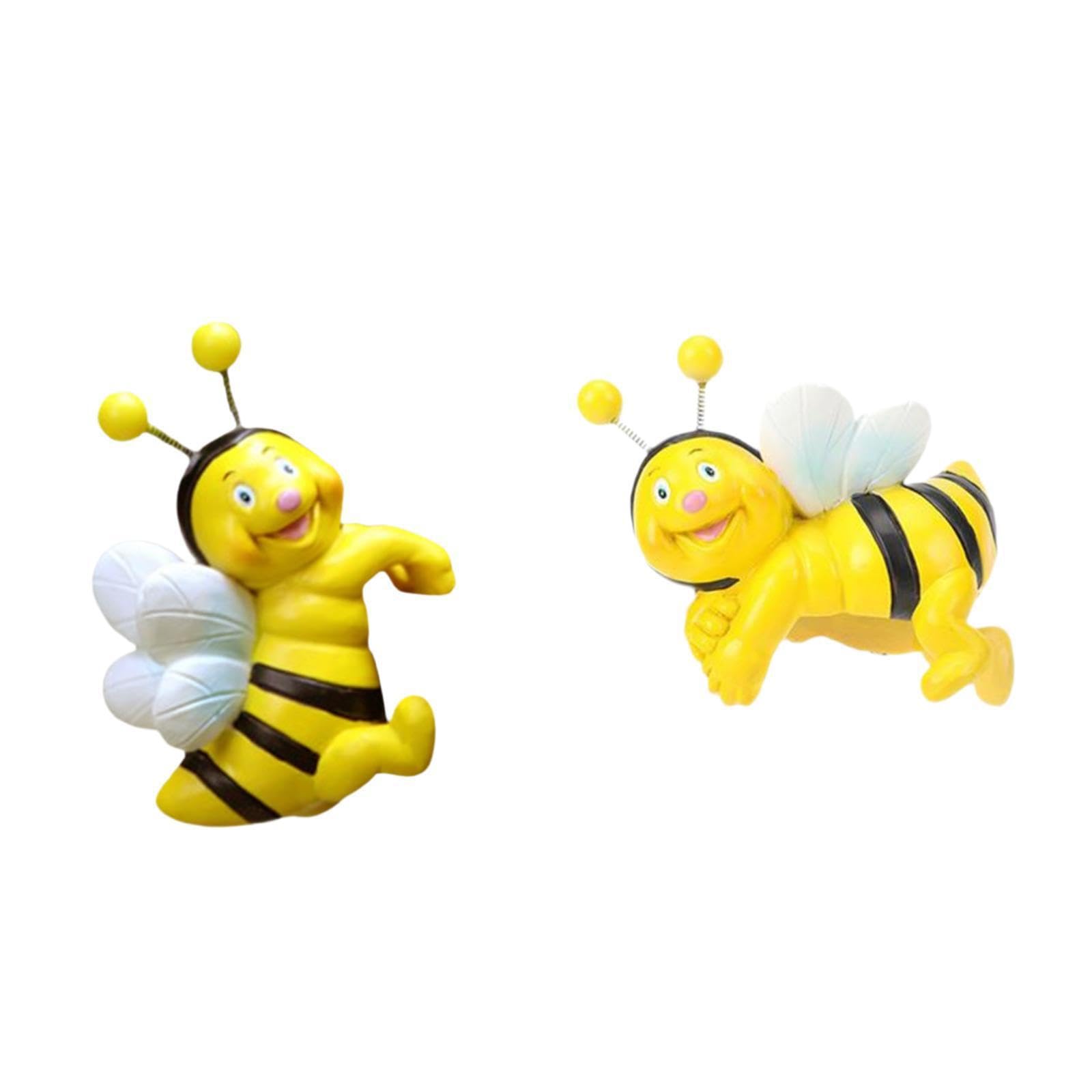 Quxvuis Attractive Bee Figurine Resin Lawn Ornament Adds Of Charm To Space Adding Of Charm To Any Setting Flower Pot Hugger Figurine Outside Lawn Ornament