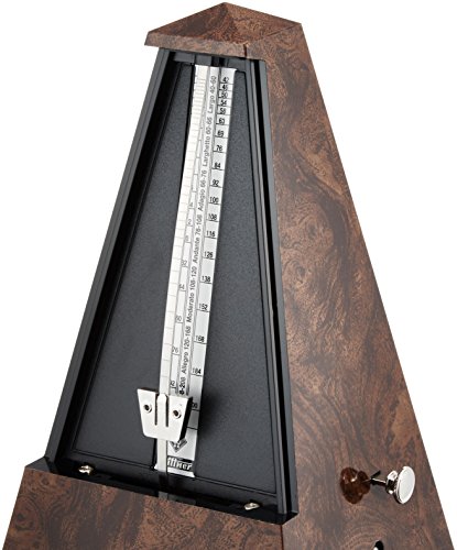 Wittner Designer Metronome With Bell-Burr Walnut (903550) #TOP1