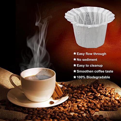 Image of Irmidi 300 Count Disposable Kcup Filters with 2 Pack Reusable Coffee Pods for Keurig 2.0 and 1.0 Coffee Makers