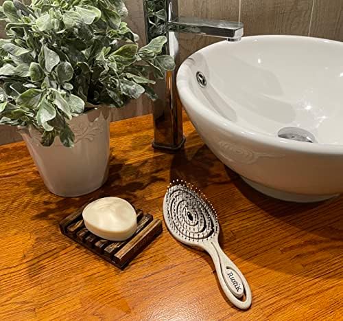 2 x Wooden Soap Trays By RustiK, Twin Pack, Handmade, Natural Materials, Eco Friendly, Home Decor, Storage, Soap Dish, Woodcrafted for Kitchen, Bathroom, Shower.