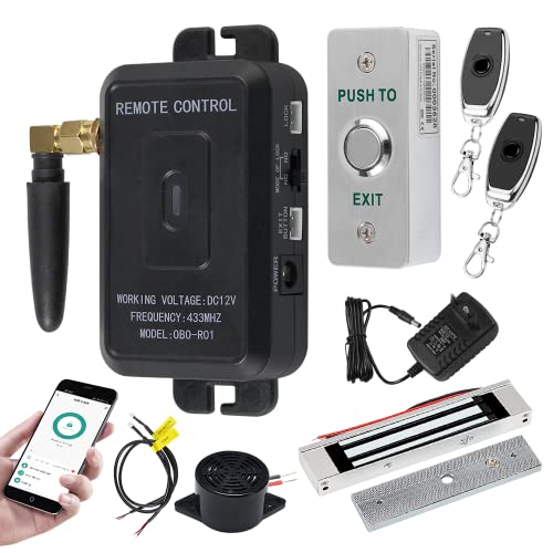 Qttyelok Wifi Tuya App Kit De Sistema De Control De Acceso Remoto Inalámbrico Abre La Puerta De Desbloqueo 180kg 350lbs Cerradura Electromagnética Botón De Salida Qttyelok Wifi Tuya App Kit De Sistema De Control De Acceso Remoto Inalámbrico Abre La Puerta De Desbloqueo 180kg 350lbs Cerradura Electromagnética Botón De Salida