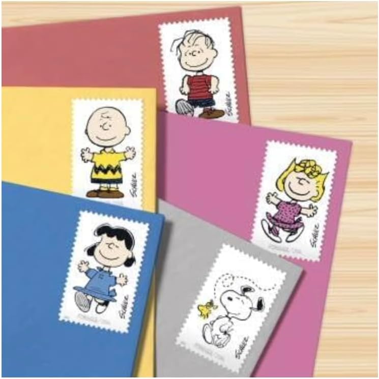 United States Postal Service Charles M. Schulz First Class Forever Stamps 2022-1 Sheet / 20 Pcs image 5