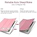 ESR Yippee Trifold Smart Case for iPad Mini 4, Lightweight Trifold Stand Case with Auto Sleep/Wake Function, Microfiber Lining, Hard Back Cover for Apple iPad Mini 4 (2015 Release)_Sweet Pink