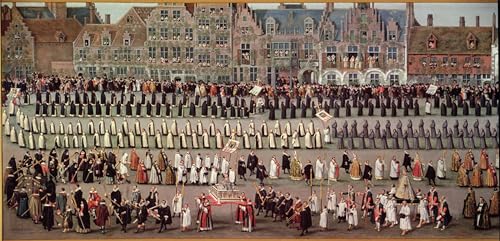 Affiche Ommeganck à Bruxelles Denys Van Alsloot impression toile 60x90