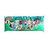 Franco Kids Bedding Super Soft Microfiber Zippered Body Pillow Cover, 54 in x 20 in, Animal Crossing