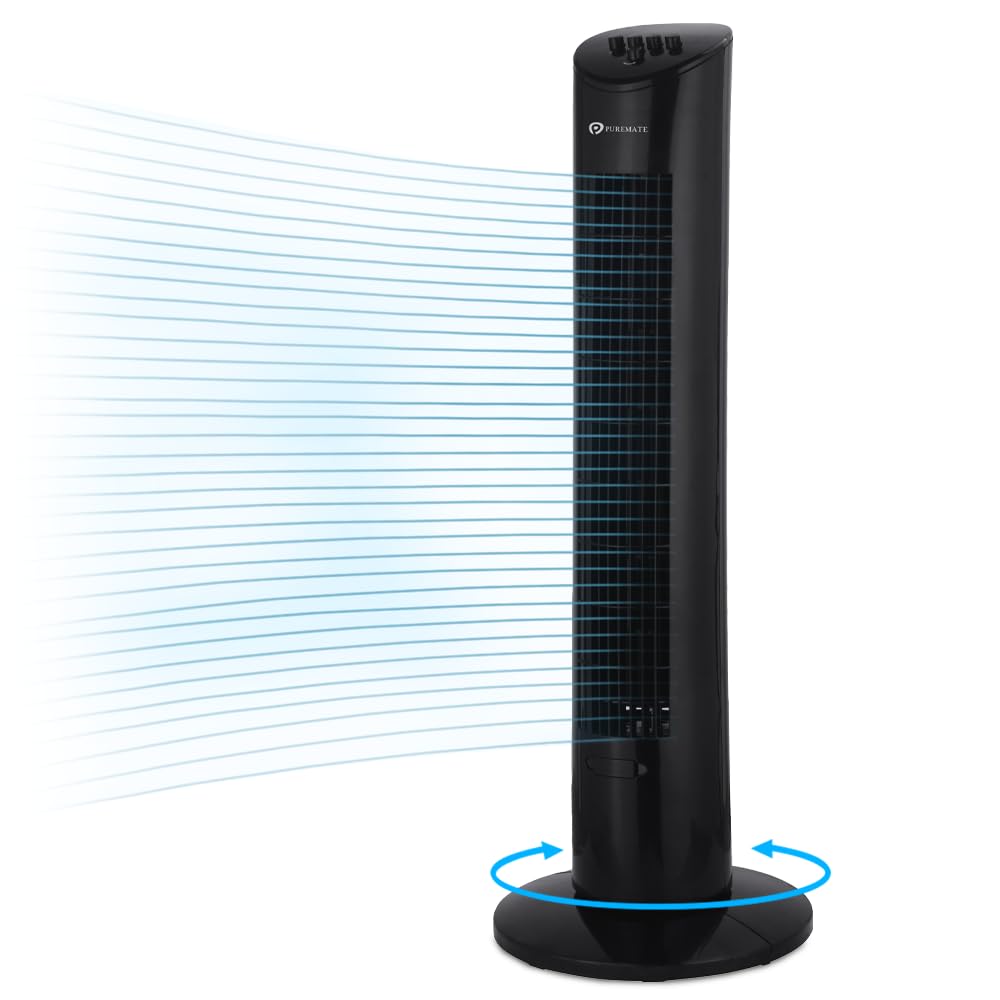 Buy PureMate Tower Fan, 31inch Oscillating Tower Fan with Aroma