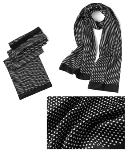 Andantino 100% Silk Oblong Scarf For Men 61 Inch*10.2 Inch Double-Sided Thin Long Shawls For Head And Neck With Gift Packed  thumb #2