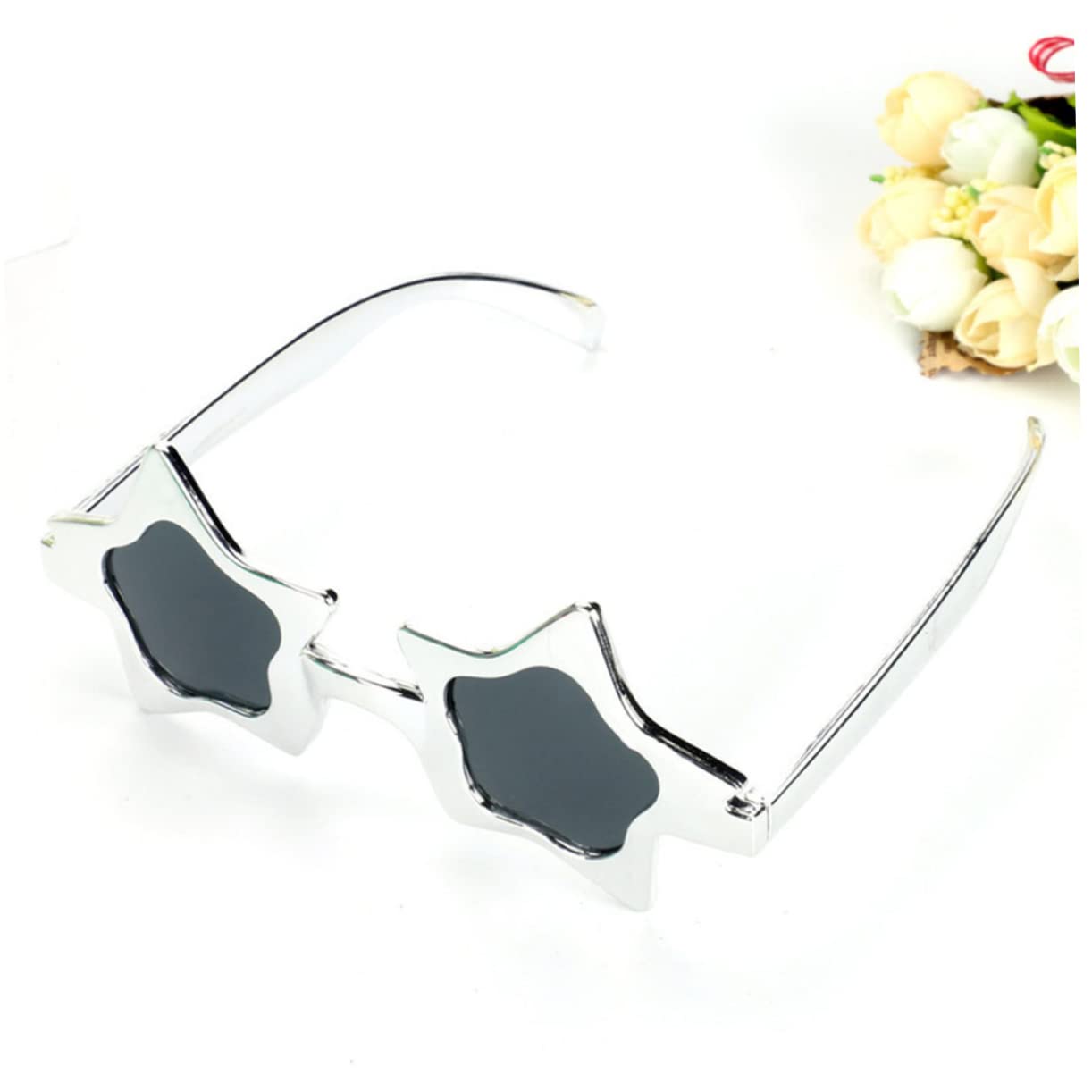 LIFKOME Lentes halloween party fiesta gafas oskley cosplay rave divertido juguete de gafas de sol gafas de moda anteojos en forma de estrella disfraz de estrella C.A Golden