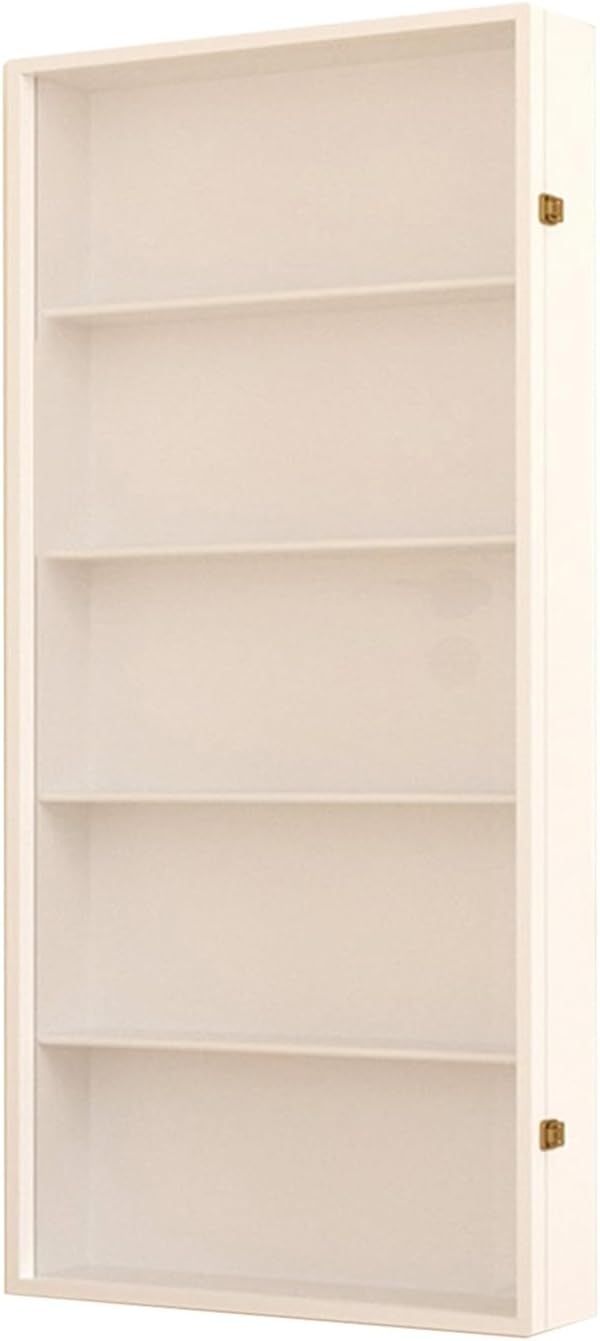 5/6/7/8 Layer Display Cabinet, Large Capacity Toy Curio Figures Display Case, Collectibles Organisers for Home Office Living Room Playroom, Storage Showcase(White,(L x W x H) 50x12x105.5CM)