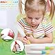 Ekukeon 3 Stück Kinder Aquarell Mal-Set Kreatives Wasserfarben Set für Kinder ab 3 Jahren Bürgersteig-Kreide-Pinsel Ideal für Kunstprojekte, DIY, Schule & Familienaktivitäten Leicht Zu Reinigen