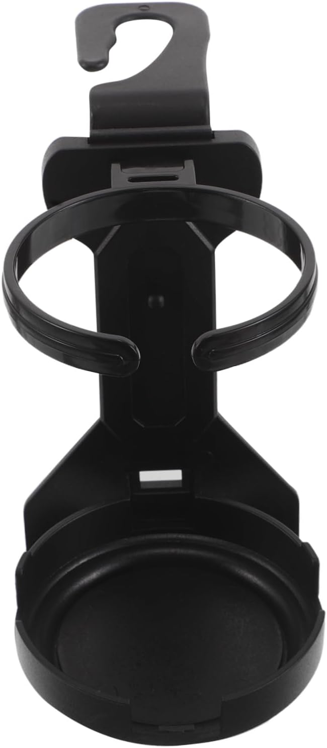 Multi Purpose Car Seat Headrest Hook Folding Cup Holder Black