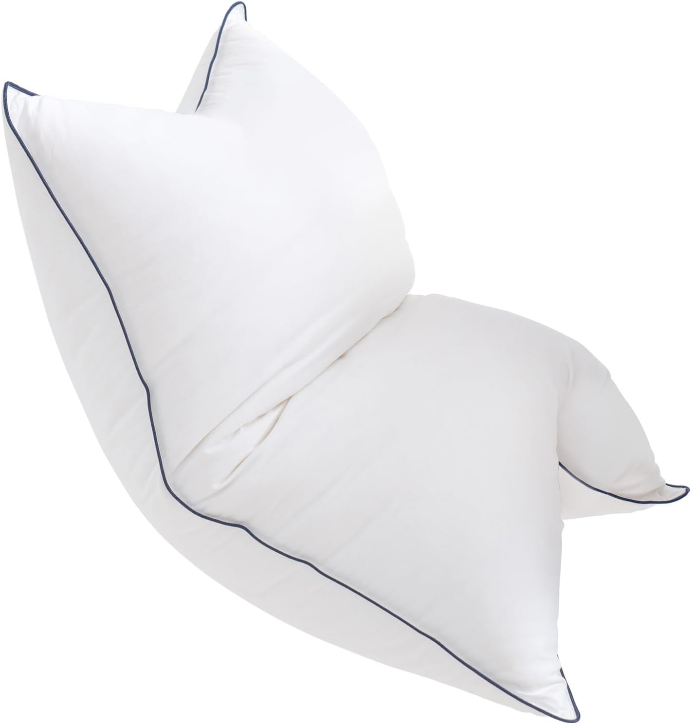 Goose Down Bed Pillow, Queen Size Bed Pillows for Sleeping, Ultra-Soft 750 Fill-Power Hotel Collection Pillow for Back, Stomach or Side Sleepers (20 * 28,Pack of 1)