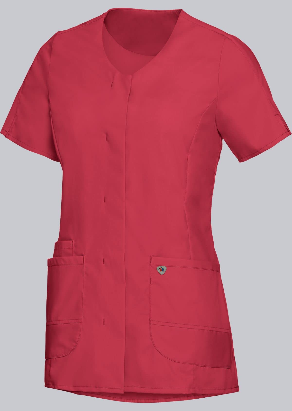 BP 1764-241-0188-XSn Super Light Fabric Tunic for Women, 49% Cotton, 48% Polyester, 3% Elastolefin, Coral, XSn Size