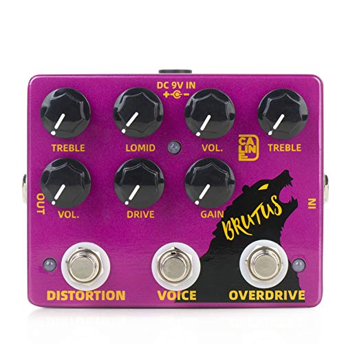 CalineDCP-02 BRUTUS Distortion Overdrive Effect Pedal Dual Guitar Pedal