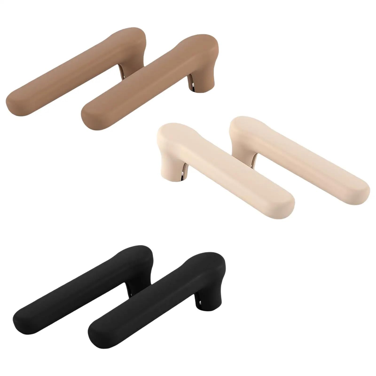Maryear Refrigerator Door Handle Covers 6Pcs Door Handle Cover Silicone Sleeve Knob Noiseless Anti Collision Protector Gloves Static Guard(Black)