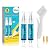 Grout Pen White Large Size 20ml 2 Pack with 2 Replacement Nibs and 1 Cleaning Brush, Grout Shine Paint Grout Whitener Coating Touch Up Repair Marker - Restore and Renew Grout Line Tile Gap