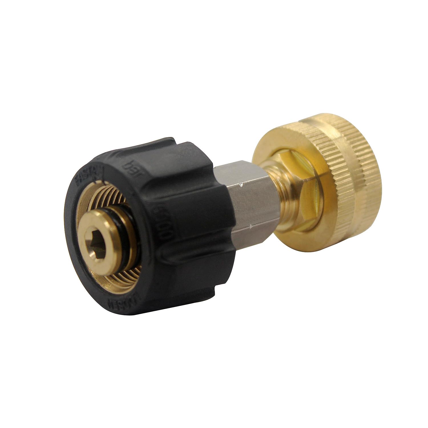M22 15mm Female x 1/4" NPT Female Pressure Washer Adapter and Brass 3/4" GHT Female x 1/4" NPT Male Garden Hose Adapter-image-35