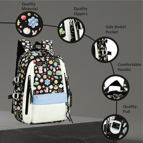 Image of Tinytot 26 Litre School Bag Water-Resistant Backpack - Unisex Large 18 Inches Multipurpose Travel Backpack for Boys & Girls, Men & Women- Ideal for College and School and office Use