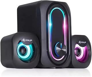 Caixa de som gamer 2.1 bluetooth com subwoofer led usb 5v – pc n