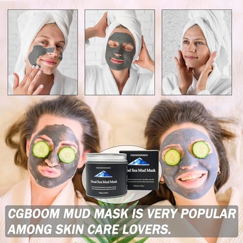 Dead Sea Mud Mask Clay Mask with Aloe Vera Spa Quality Natural Facial Mask Deep Pore Reducer for Face and Body Acne Blackheads Blemish Oily Skin Wrinkles Vegan Cruelty-Free Cosmetic Mineral-Rich - Image 4