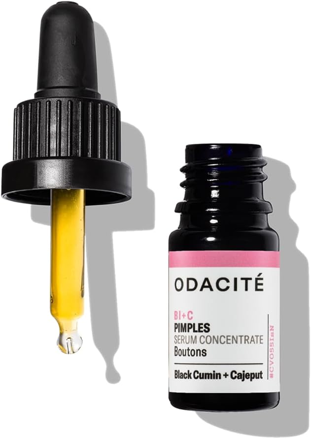 Bl+C - Black Cumin-Cajeput - Dermatologist Recommeneded All Natural Facial Serum Concentrate - For Oily Skin, Pimple Treatment, Acne & Hormonal Acne - Free of GMOs & Parabens