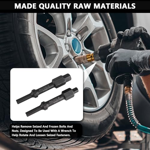 37315 3/8" & 37316 1/2" Pneumatic Bolt Breaker Set | Bolt Breaker | Helps Remove seized and Frozen Bolts and Nuts | Pneumatic bit Set | Replacement Part 32029 Pneumatic Hammer Socket Adapter - Thumbnail 6