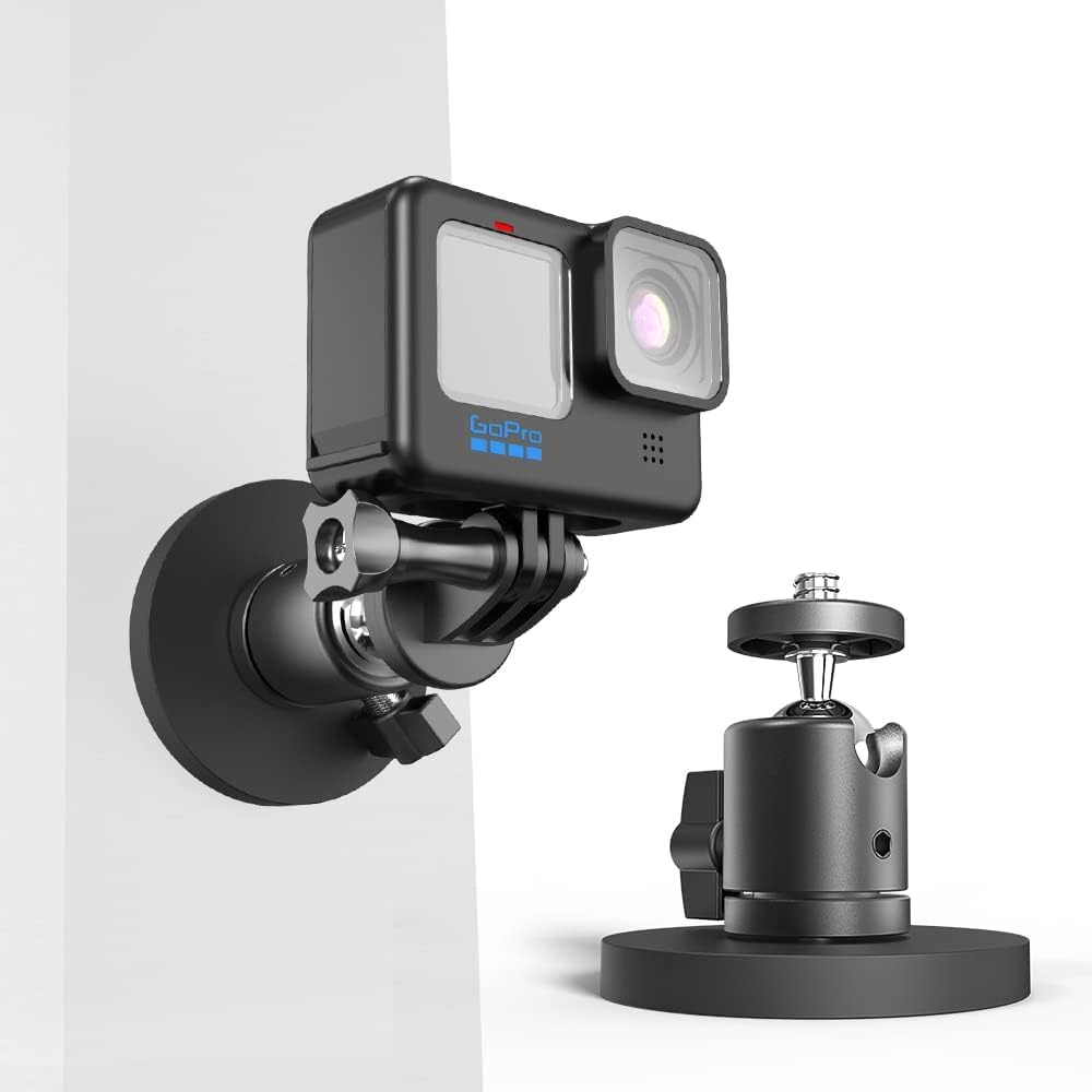 SHOPEE Magnetic Action Camera Mount for Go Pro,360° Rotatable Tripod Ball Head Mount Compatible with GoPro Hero 13 12 11 10 9 8 7 6 5 Black,DJI Osmo Action 5 Pro/4/3,Crosstour/Campark/AkASO and More-picture-30