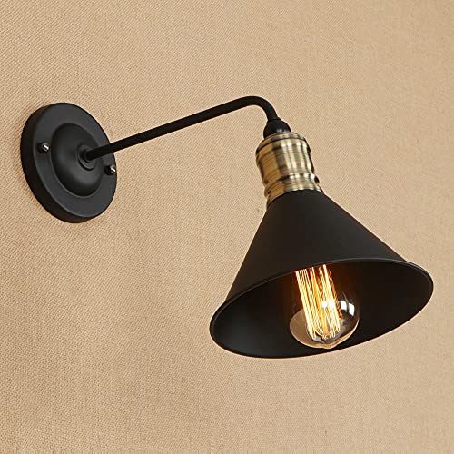 Aplique de pared brazo largo E26 industrial para iluminar zonas oscuras en lofts y bares