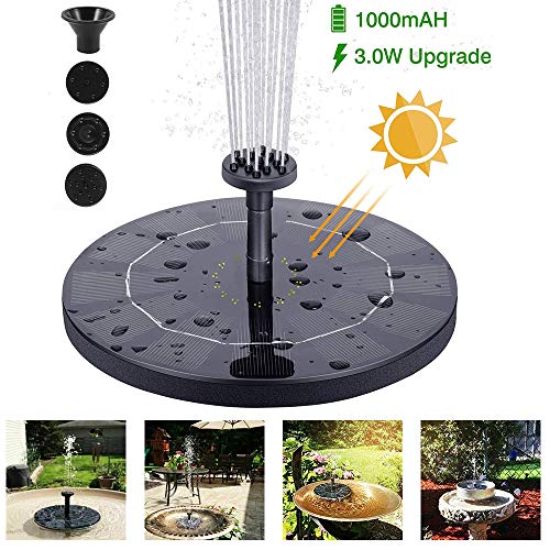 Drijvende Solar Fontein Tuin Fontein Decoratie Zwembad Vijver Zonnepaneel Aangedreven Waterpomp Tuin Decoratie Vogelbad D16CM - Image 3